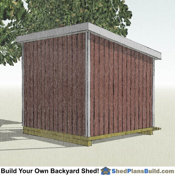 10x10 lean to shed plans start building now