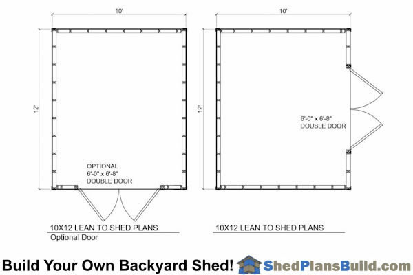8x12 Lean To Shed Floor Plan
