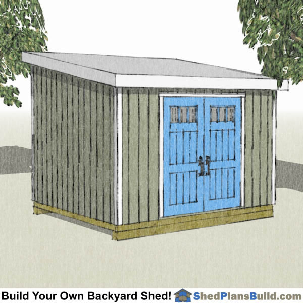 10x12 lean to shed plans