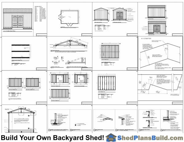 12x16 Backyard Shed Plans Example