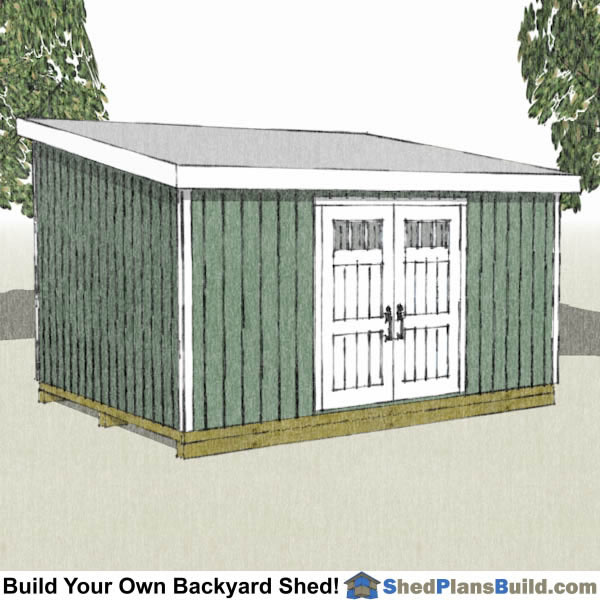 12x16 Lean To Shed Plans by Shed Plans Build