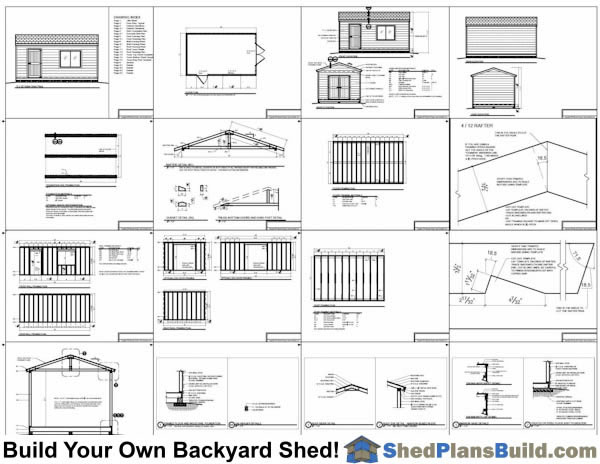 12x20 Garden Shed Plans Example