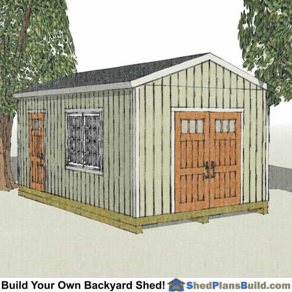 12x20 backyard shed plans