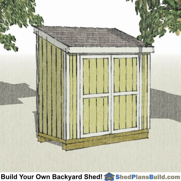 4x8 lean to shed plans