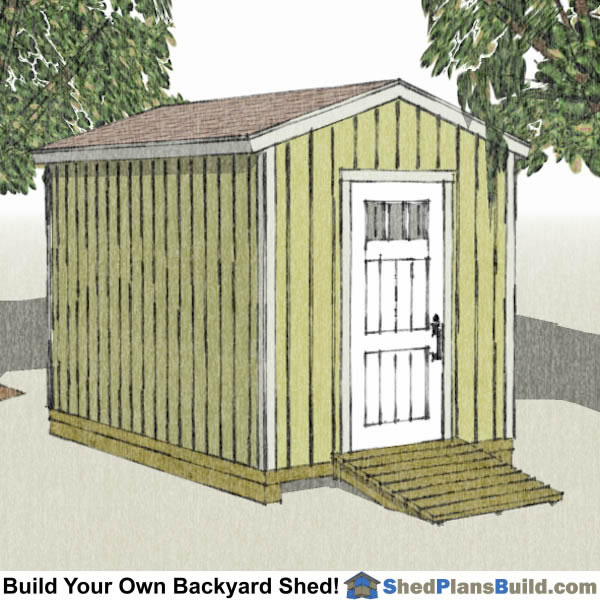 8x12 backyard shed plans store bought door