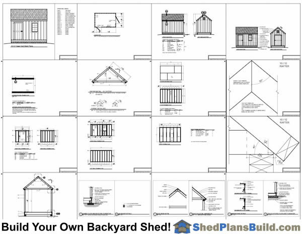 8x12 garden Shed Plans Example