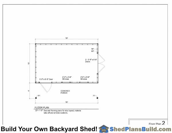 Shed Floor Plans 