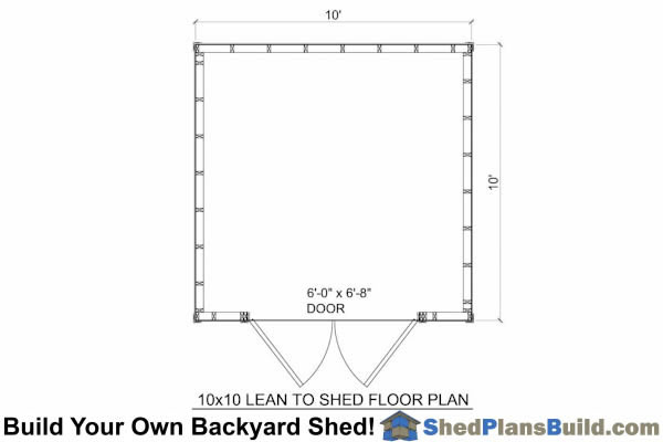 10x10 Lean To Shed Plans Start Building Now