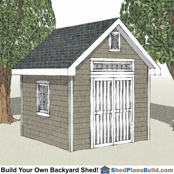 10x10 garden shed plans