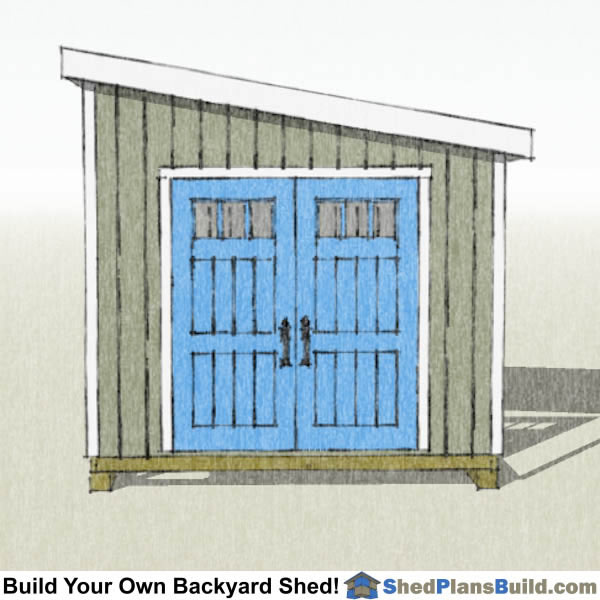 10x12 lean to shed plans start building now