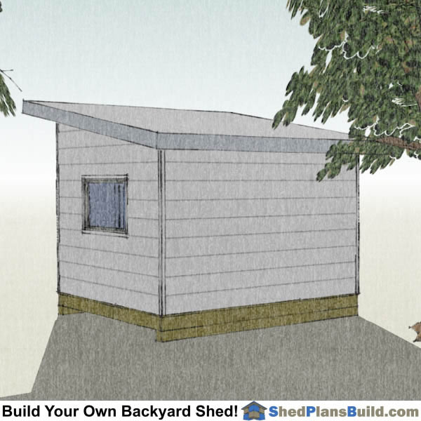 10x12 Modern Shed Plans | Bulid A Modern Studio Shed