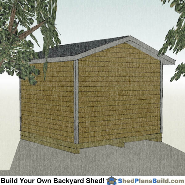 12x12 Garage Door Storage Shed Plans