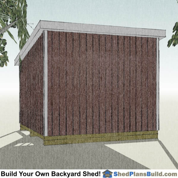12x12 Lean To Shed Plans - Start Building YOur Shed Today!