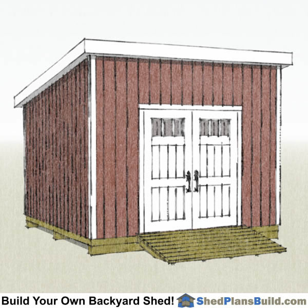 12x12 Lean To Shed Plans - Start Building YOur Shed Today!