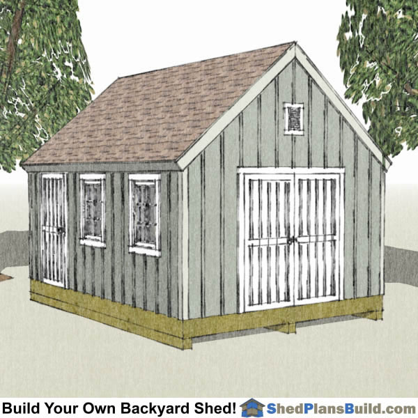 12x16 shed plans - build a backyard shed