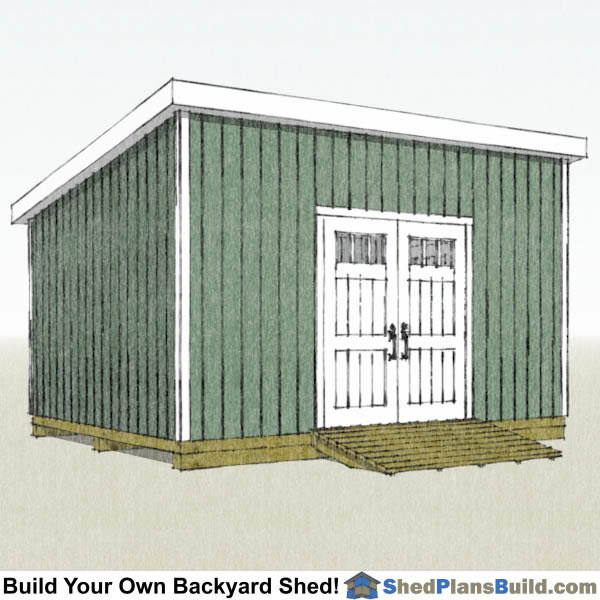 12x16 lean to shed plans by shed plans build