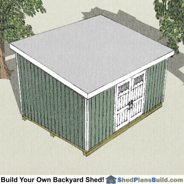 12x16 Lean To Shed Plans by Shed Plans Build