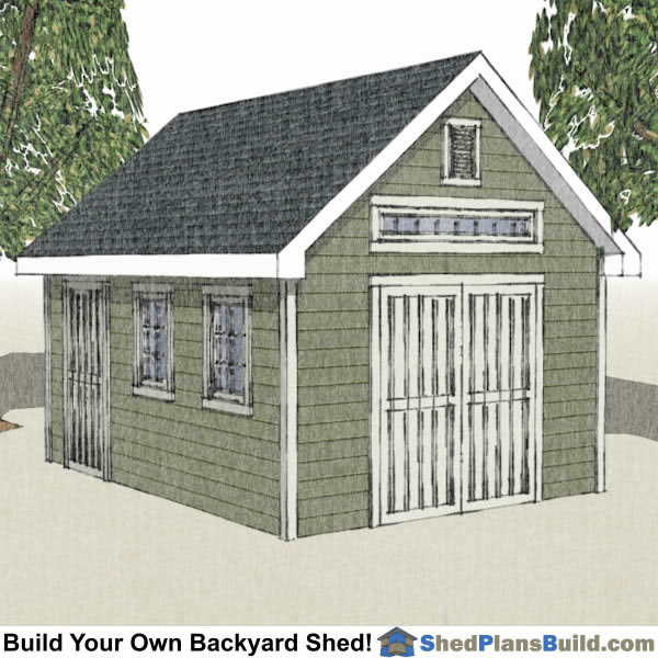 12x16 Garden Shed Plans