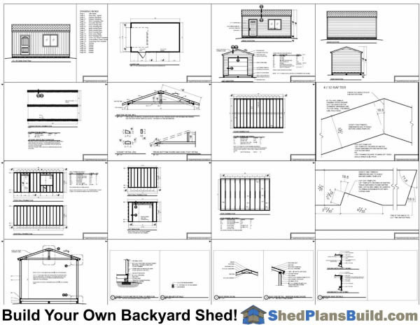 12x20 Shed With Garage Door Plans Example