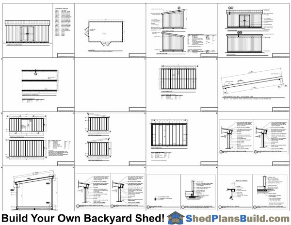 12x20 Lean To Shed Plans by Shed Plans Build