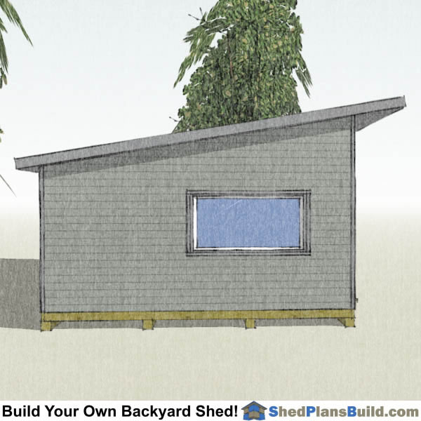 16x24 Modern Shed Plans Instant Download