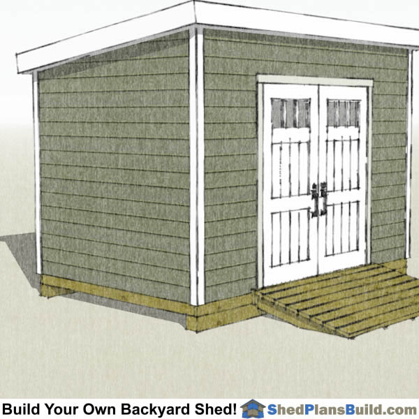8x12 lean to shed plans start building now